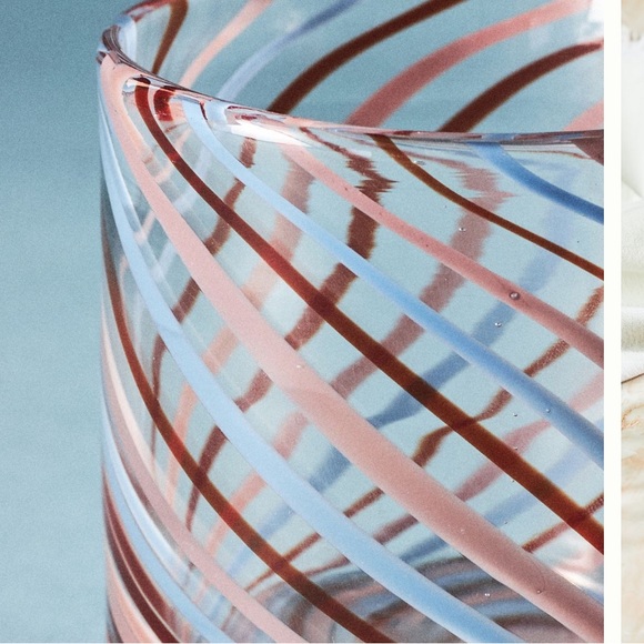 Set of 4 Matilda Goad & Co for Anthropologie Swirl Double Old Fashioned Glasses - Picture 3 of 5